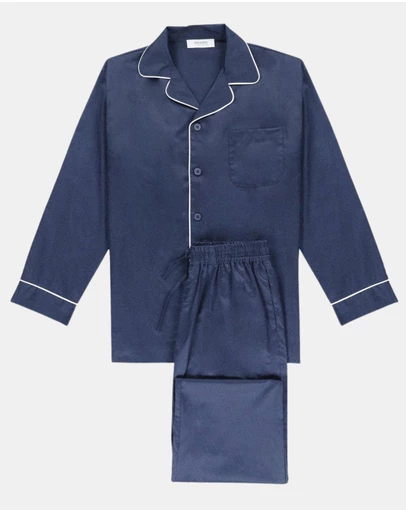 Henry Bucks - Henry Lounge Flannel Long Sleeve Button Pyjama Set