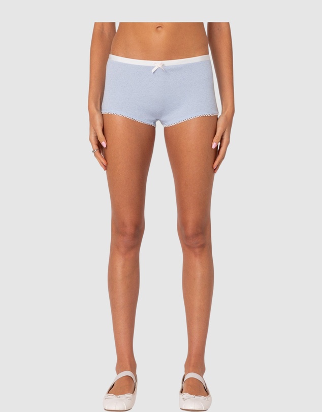 EDIKTED - Mariana Pointelle Micro Shorts