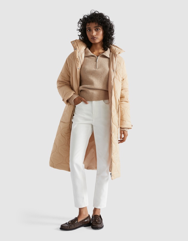 Seed Heritage - Longline Quilted Puffer Jacket