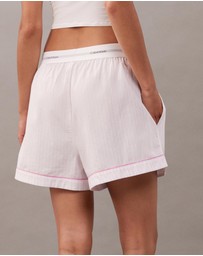 Calvin Klein - Cotton Poplin V Day Poplin Shorts