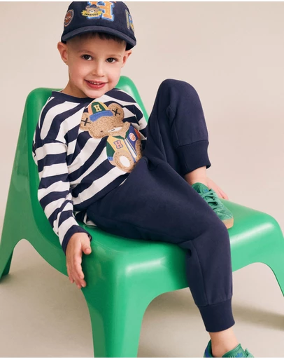 Huxbaby - Varsity Hux Stripe Top - Babies-Kids