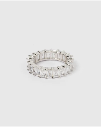 Izoa - Jordy Ring Clear Silver
