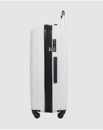 JETT BLACK - Ice White Paragon Large Suitcase