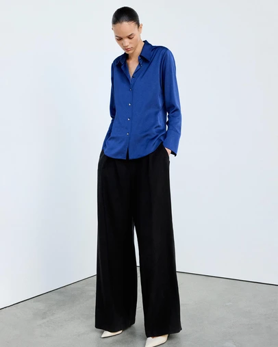 M.N.G - Satin Buttoned Shirt