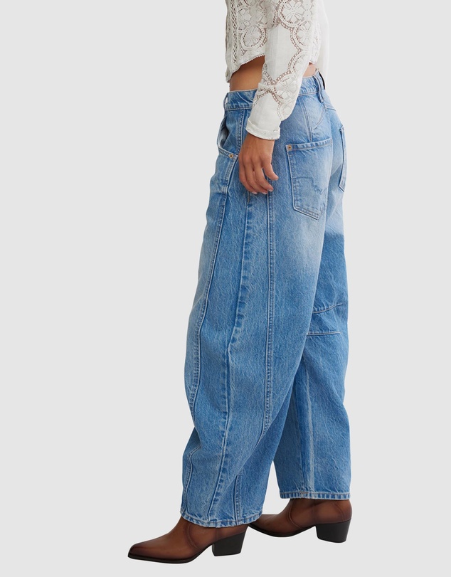 Free People - Good Luck Mid Rise Barrel Jeans