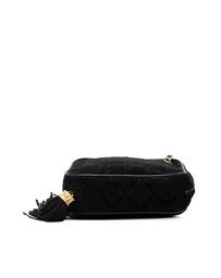 Pre-Loved by Azura Reborn - Pre-Loved CC Quilted Suede Diamon Tassel Bag