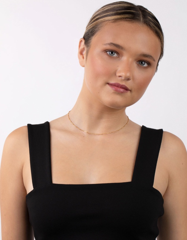 Lovisa - Gold Plated Sterling Silver Bead Chain Necklace