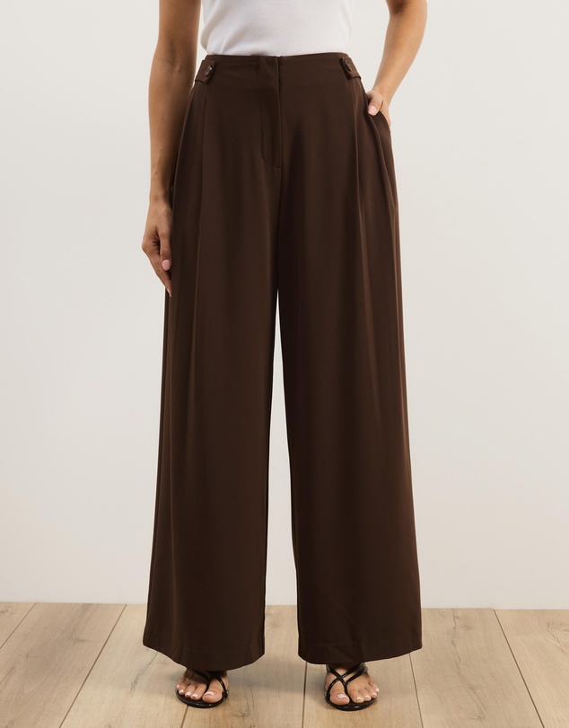 Atmos&Here - Isola Waist Detail Tailored Pants