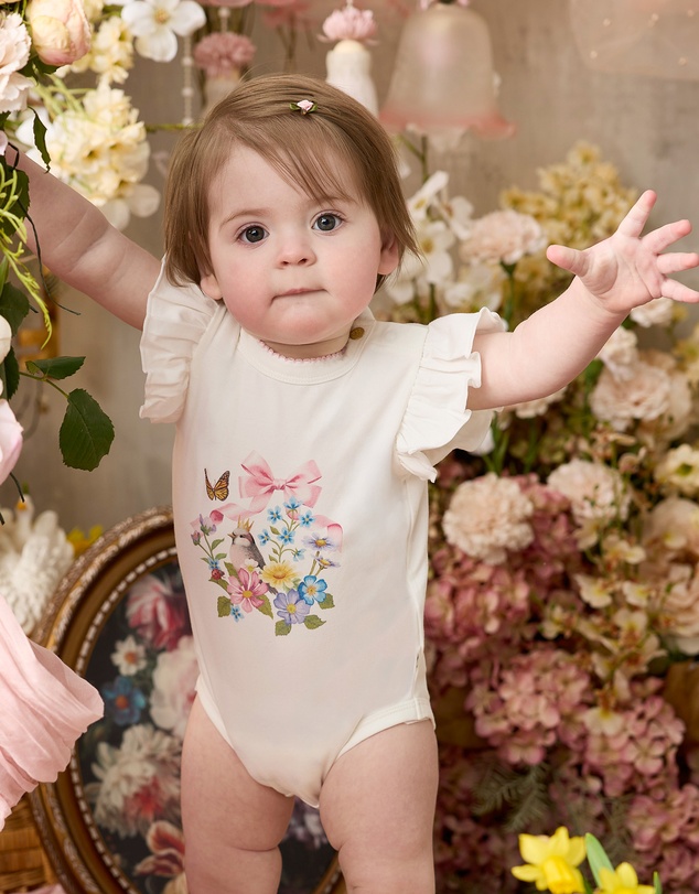 Fleur Harris - 'Heirloom Treasures' Bijou Bodysuit in Snow White