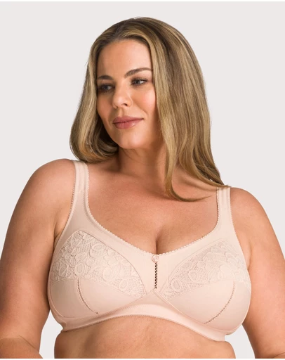 Ava & Audrey  - Ava & Audrey Sophia Cotton & Lace Wire-free Bra