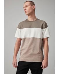 NEXT - Textured Colour Block T-Shirt