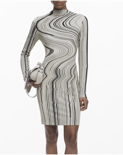 Desigual - Wavy striped dress