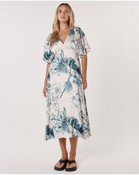 Fate + Becker - Solstice Palms Midi  Dress