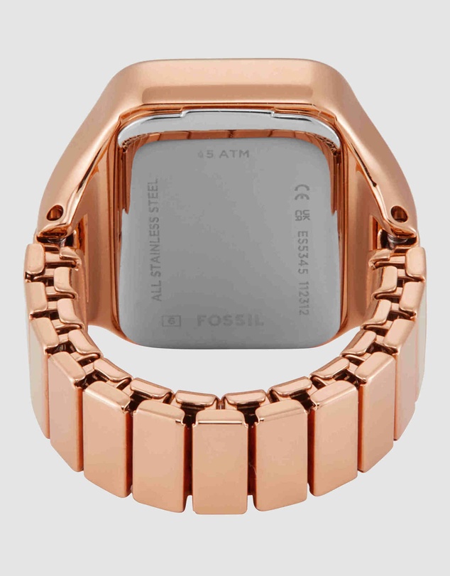 Fossil - Raquel Ring Rose Gold Tone Analogue Watch