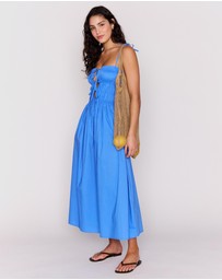 MINKPINK - Liana Tie Detail Midi Dress