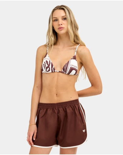 Roxy - Womens Racer Elastic Waist Shorts