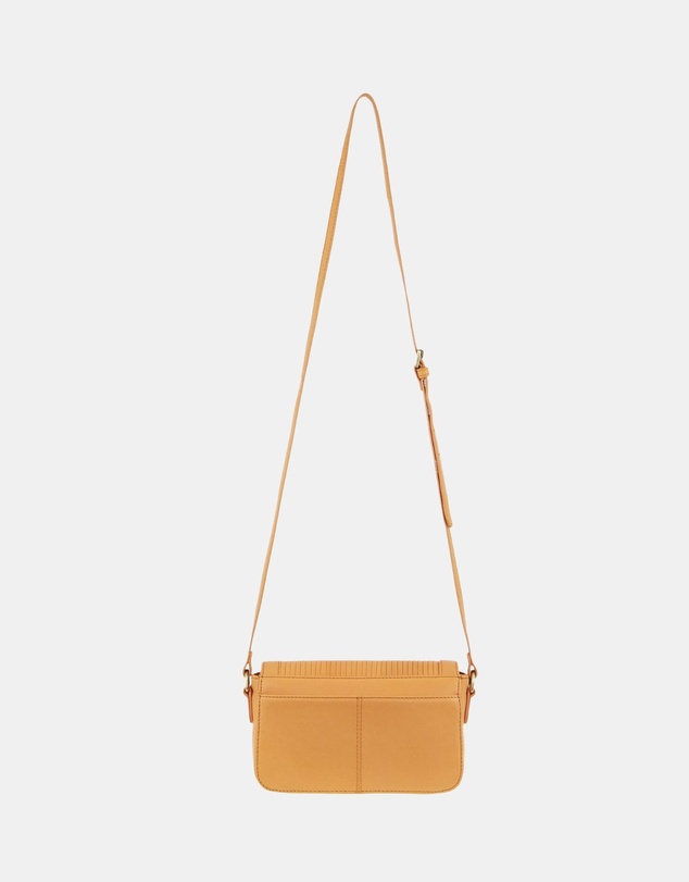 Pierre Cardin - Pierre Cardin Leather Pleated Design Crossbody Bag