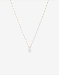 Michael Hill - Cultured Freshwater Pearl and Diamond Pendant in 10kt Yellow Gold