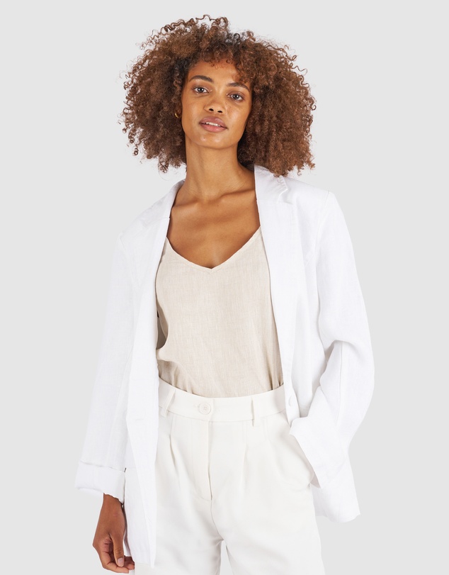 CAMIXA - CAMI-V linen Camisole Top