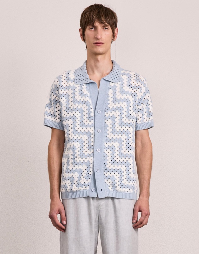 Frescobol Carioca - Pinto Cotton Crochet SS Cardigan