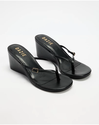 Dazie - Clara Thong Wedge Heels
