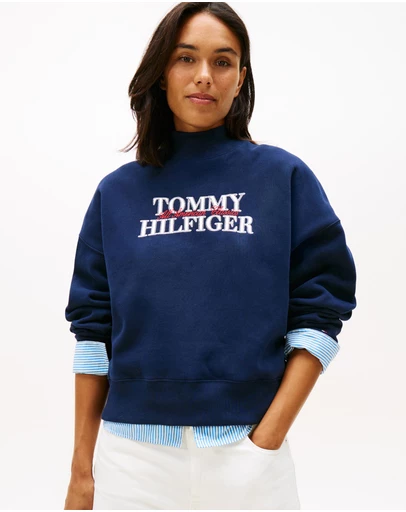 Tommy Hilfiger - High Neck Fleece Sweatshirt