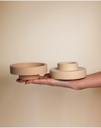 porter green - flipp lrg silicone unbreakable candle holder set