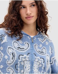 BDG By Urban Outfitters - BDG Bandana Knit Hoodie
