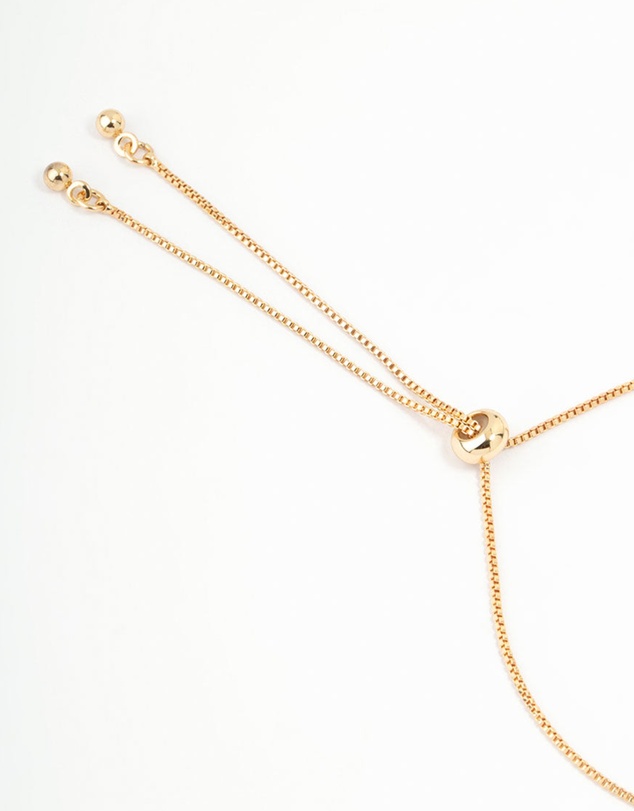 Lovisa - Gold Plated Pearl & Mini Butterfly Toggle Bracelet