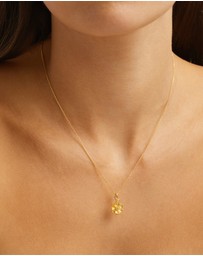 By Charlotte - Poppy August Birth Flower Necklace