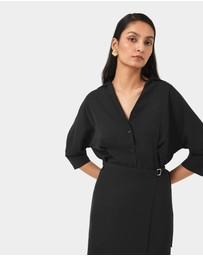 Forcast - Betty Wrap Tie Dress