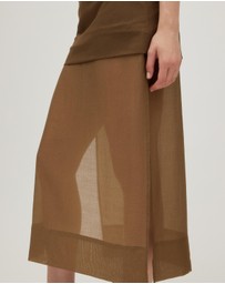 Minima Esenciales - Mika Contrast Layer Maxi Skirt