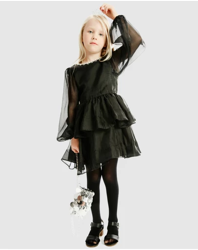 Bardot Junior - Wednesday Organza Trim Dress - Kids-Teens
