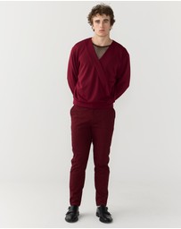 Justin Cassin - Harvey Crossover V-neck Top
