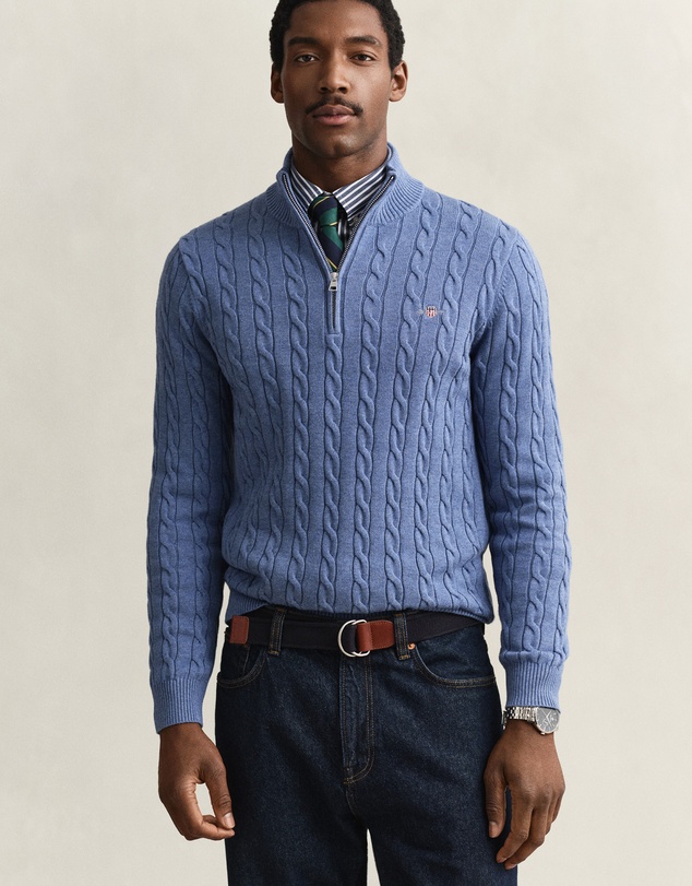 Gant - Cotton Cable Half Zip