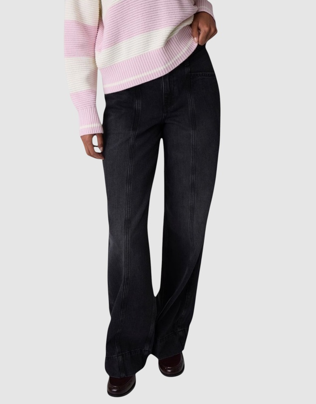 GUESS Jeans - GUESS JEANS Mid-Rise G11 Wide Leg Panelled Jeans