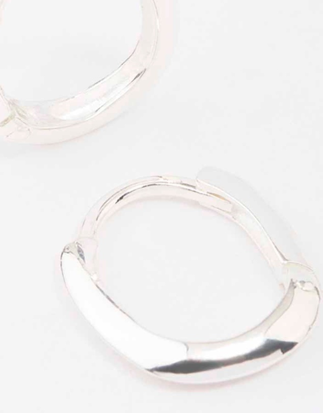 Lovisa - Sterling Silver Chubby Hoop Earrings