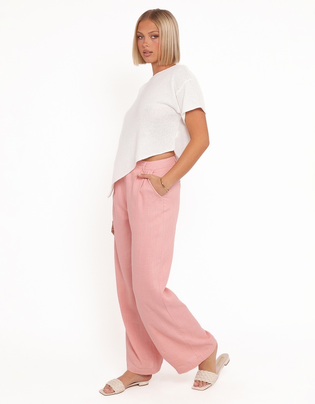 Petal & Pup - Dean Linen Pants - Light Pink