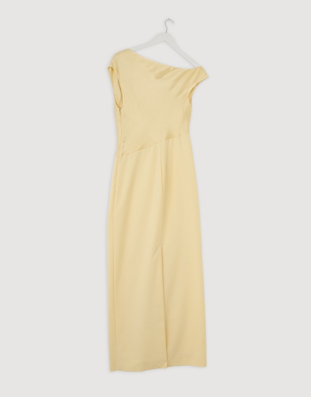 Revibe - Repaired Shona Joy Dillon Contrast Draped Maxi Dress - AU 10