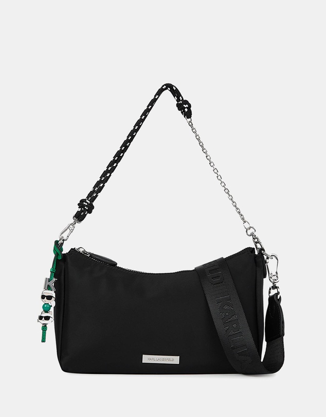 Karl Lagerfeld - Ikon Nylon Zip Shoulder Bag