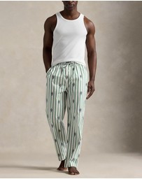 Polo Ralph Lauren - Polo Bear Striped Cotton Pajama Pants