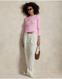 Polo Ralph Lauren - Cable-Knit Cotton Crewneck Sweater