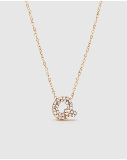 Seed Heritage - Initial Jewel Bubble Necklace