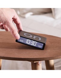 Lexon - Lexon Flip Classic Reversible Alarm Clock - Black