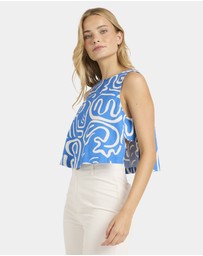 Billabong - Womens So Breezy Cropped Woven Top