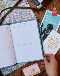 Write to Me - My Travel Journal. Blue