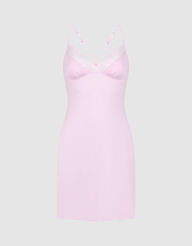 Hunkemoller - Jersey Lace Bow Slipdress