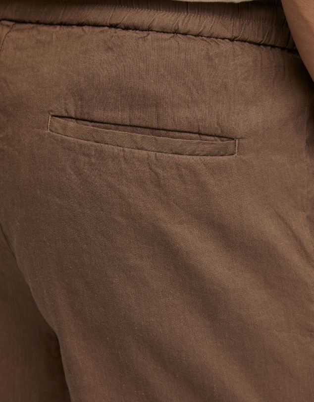 Oxford - Rufus Linen Pull On Shorts
