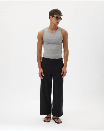 AERE - Relaxed Cropped Leg Chinos