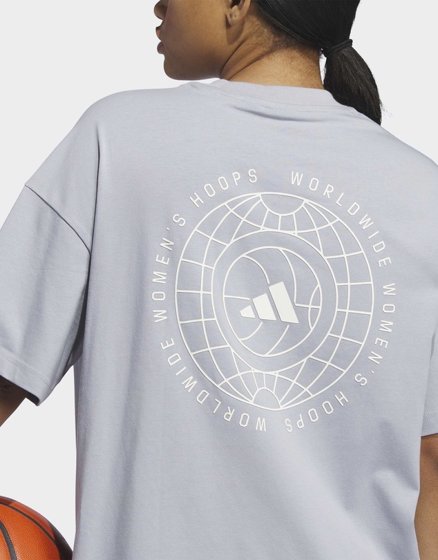 adidas Performance - ADIDAS WORLD WIDE HOOPS GRAPHIC TEE Womens